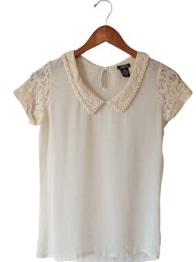 Lace & Pearls Soft Romantic Top by Rue21